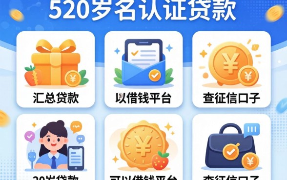 无需实名认证贷款,汇总5个20岁可以借钱平台不查征信的口子