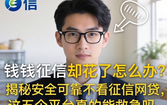 急需用钱征信却花了怎么办?揭秘安全可靠不看征信网贷,这五个平台真的能救急吗?