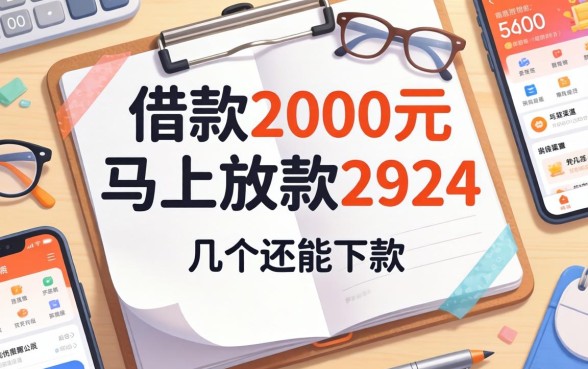 急需借款2000元马上放款2924,整理了几个还能下款的渠道