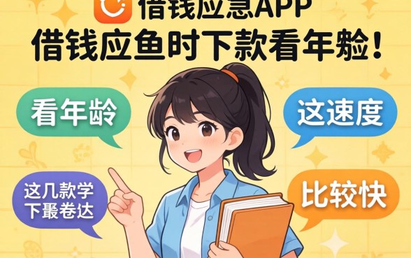 学生借钱应急app不看年龄，这几款下款速度比较快