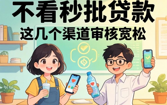 揭秘2026不看的秒批贷款，这几个渠道审核宽松