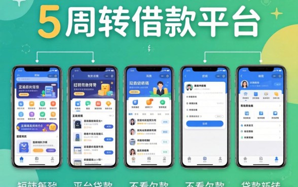 短期周转的借款平台，规整5个不看欠款的贷款软件