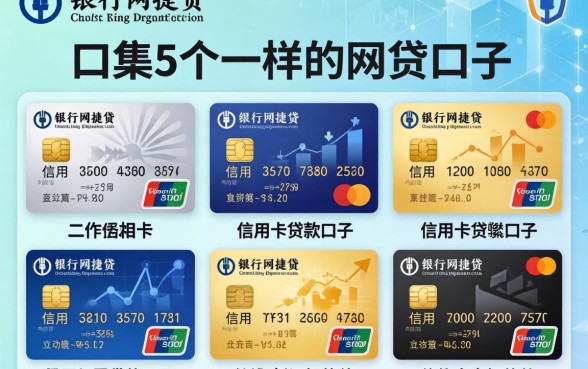 类似农行网捷贷一样的网贷口子，归集5个信用卡贷款口子好软件