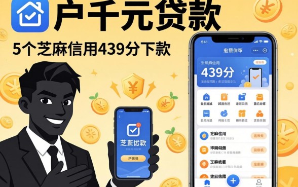 黑户千元贷款app有哪些平台，倾情分享5个芝麻信用439分下款的平台
