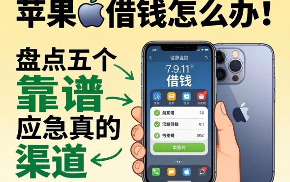 急需用钱怎么办?苹果手机可以直接借钱是真的吗?盘点五个靠谱应急渠道