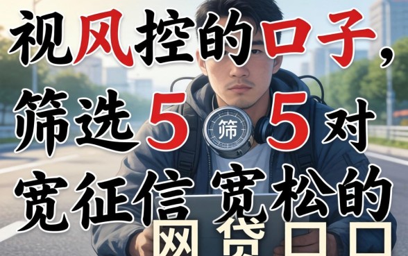 无视风控的口子2026,筛选5个对征信宽松的网贷口子