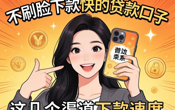 揭秘不刷脸下款快的贷款口子，这几个渠道下款速度惊人
