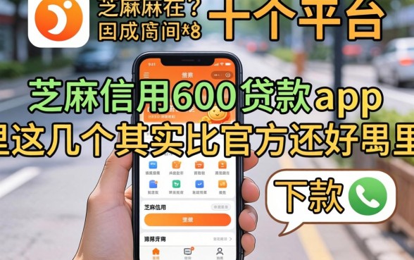 我试了十几个平台，发现芝麻信用600贷款app里这几个其实比官方还好下款