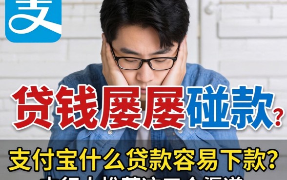 急需用钱却屡屡碰壁？支付宝什么贷款容易下款？内行人推荐这五个渠道