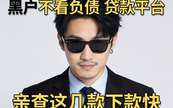 揭秘黑户2026不看负债的贷款平台有哪些，亲测这几款下款快