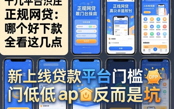 我试了十几个平台，发现正规网贷哪个好下款全看这几点，新上线贷款平台门槛低app反而是坑