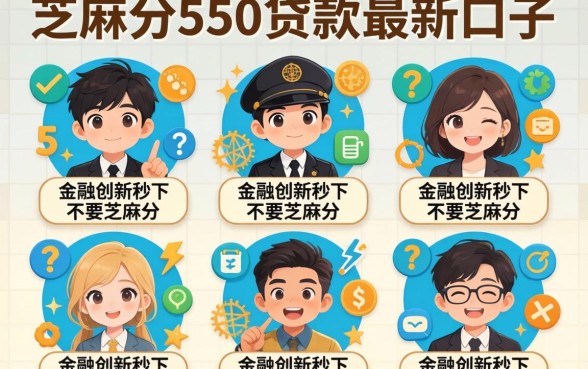 芝麻分550贷款最新口子，规整5个金融创新秒下不要芝麻分的app