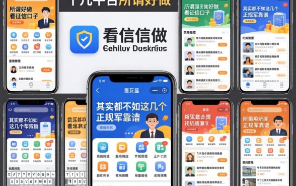 我试了十几个平台，发现那些所谓好做不看征信的口子，其实都不如这几个正规军靠谱