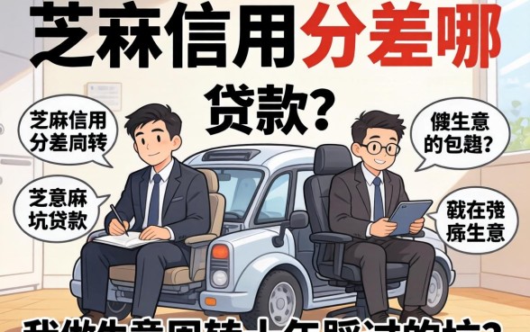 芝麻信用分差在哪可以贷款?我做生意周转十年踩过的坑