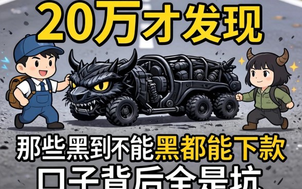 我借了20万才发现,那些黑到不能再黑都能下款的口子背后全是坑
