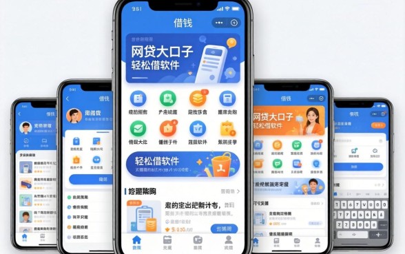 手机里面的借钱软件，整合五个网贷大口子轻松借软件