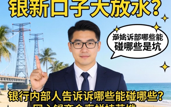 网贷新口子大放水？银行内部人告诉你哪些能碰哪些是坑