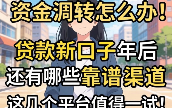 急需资金周转怎么办？贷款新口子2026年后还有哪些靠谱渠道？这几个平台值得一试！