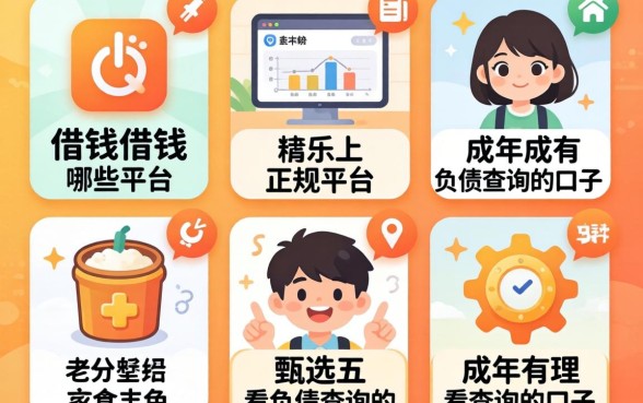 未成年能借钱的正规平台有哪些软件,甄选五个不看负债查询的口子