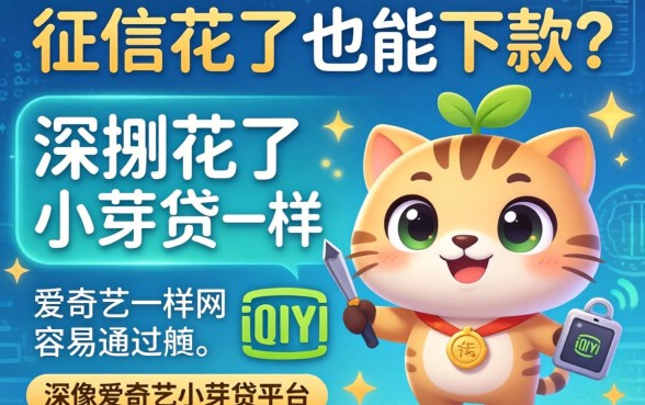 我征信花了也能下款?深扒像爱奇艺小芽贷一样容易通过的平台
