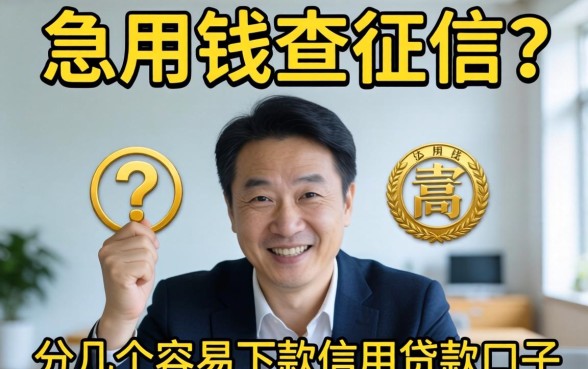 急用钱查征信吗？分享几个容易下款的信用贷款口子