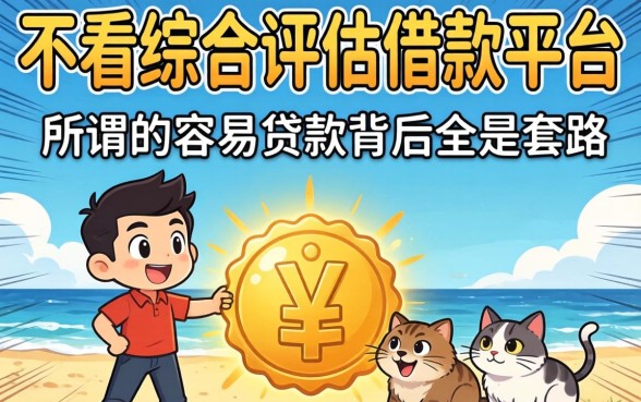 我试了那些号称不看综合评估的借钱平台，发现所谓的容易贷款背后全是套路