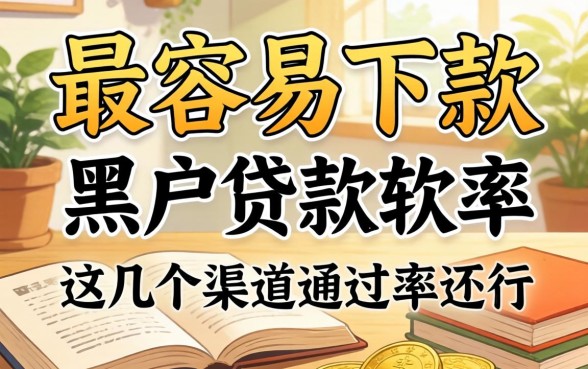 揭秘最容易下款的黑户贷款软件，这几个渠道通过率还行