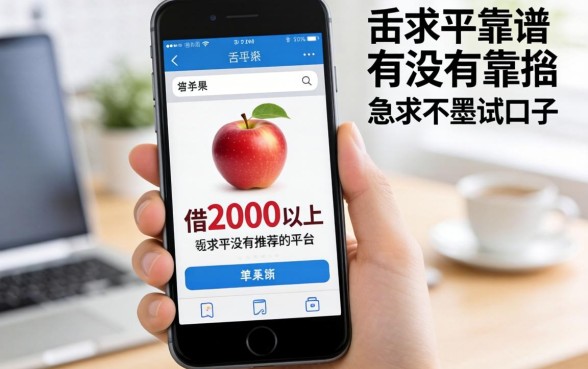 手持苹果手机想借2000以上,有没有靠谱的平台推荐?急求不墨迹的口子!