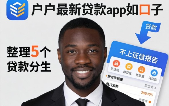 黑户最新贷款app好口子,整理5个不上征信报告的贷款口子