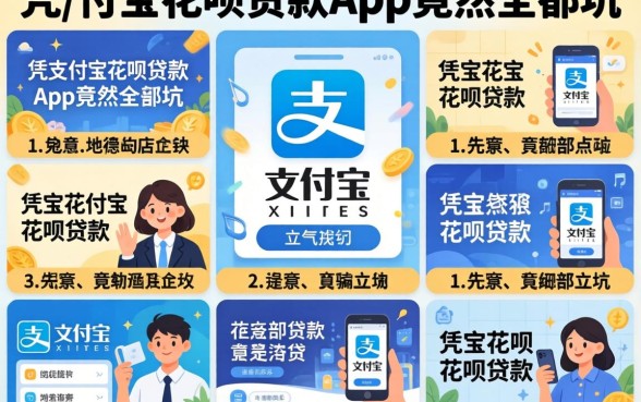 我试了十几个平台，发现那些宣传凭支付宝花呗贷款的app竟然全是坑