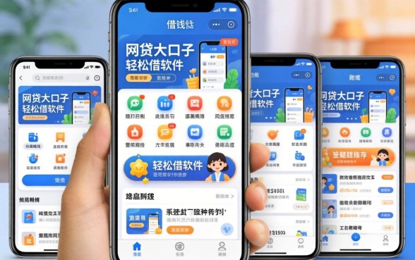 手机里面的借钱软件，整合五个网贷大口子轻松借软件