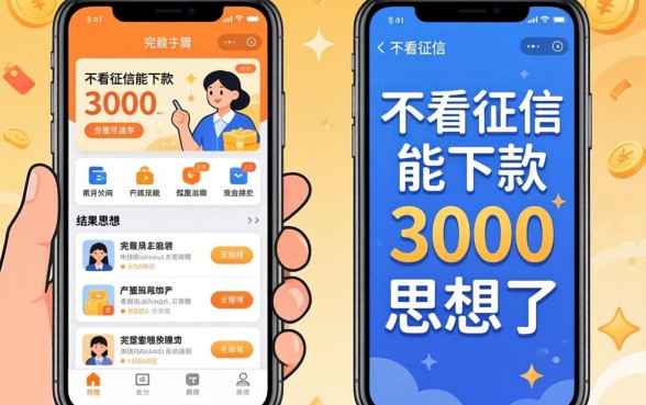 我试了那些不看征信能下款3000的app,结果和你想的完全不一样