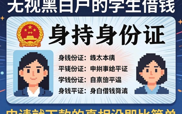 我试了那些无视黑白户的学生借钱身份证平台，发现申请就下款的真相没那么简单