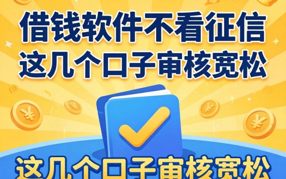 盘点借钱软件不看征信的平台,这几个口子审核宽松