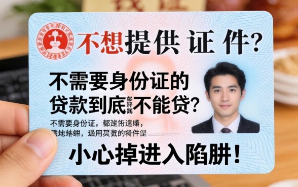 急需用钱却不想提供证件？不需要身份证的贷款到底能不能贷？小心掉进陷阱！