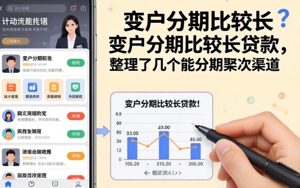 黑户分期比较长的贷款：整理了几个能分期的渠道