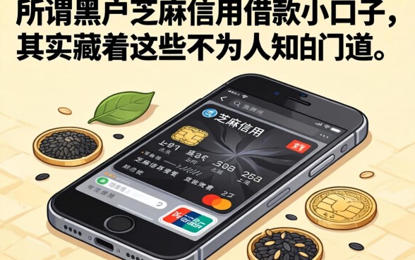 我翻烂了手机才明白,所谓黑户芝麻信用借款小口子,其实藏着这些不为人知的门道