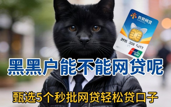 超黑户能不能网贷呢,甄选5个秒批网贷轻松贷的口子