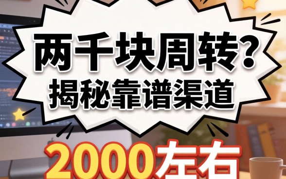 急需两千块周转？揭秘靠谱渠道，2000左右的贷款平台有哪些？