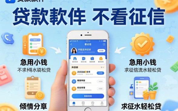 有什么贷款软件是不看征信，倾情分享五个急用小钱不求征信流水轻松贷的app