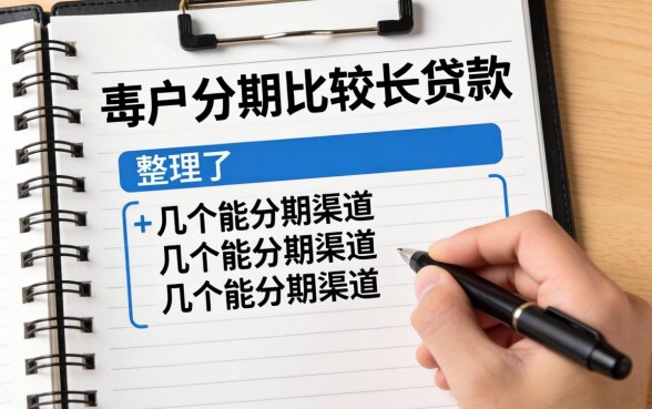 黑户分期比较长的贷款：整理了几个能分期的渠道