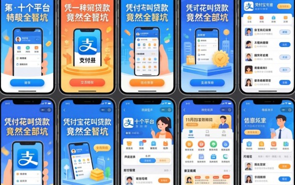 我试了十几个平台，发现那些宣传凭支付宝花呗贷款的app竟然全是坑