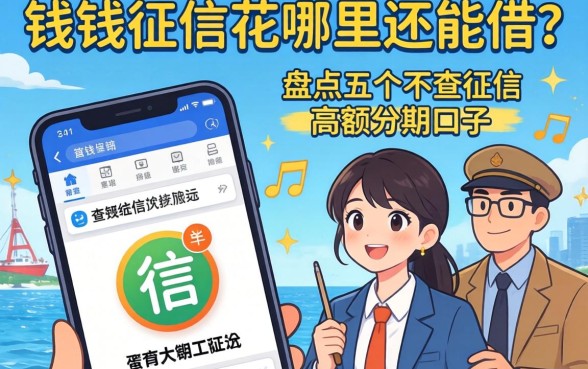 急需用钱征信花哪里还能借？盘点五个不查征信的高额分期口子