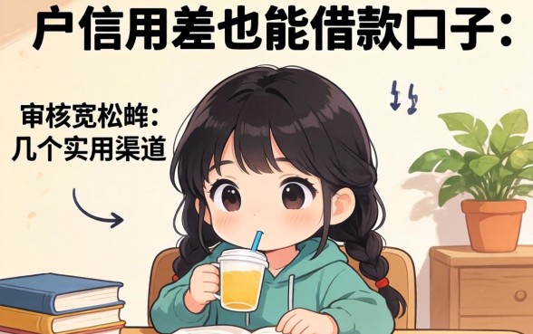 黑户信用差也能借款的口子：审核宽松的几个实用渠道