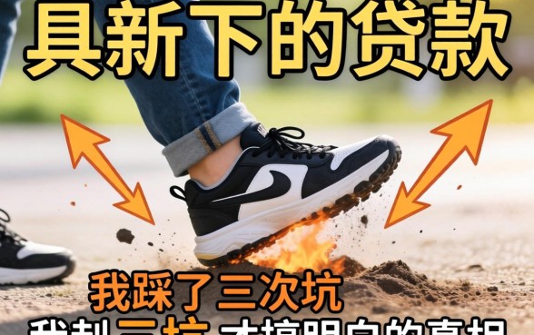 最新容易下的贷款，我踩了三次坑才搞明白的真相