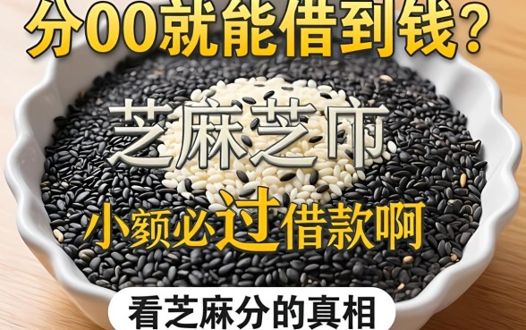 芝麻分600就能借到钱？小额必过借款啊看芝麻分的真相