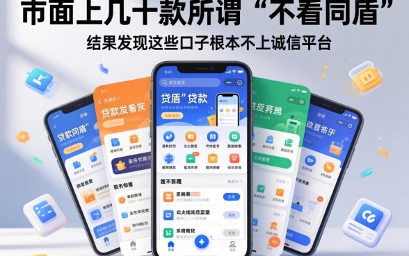 我试了市面上几十款所谓“不看同盾”的贷款软件，结果发现这些口子根本不上诚信平台