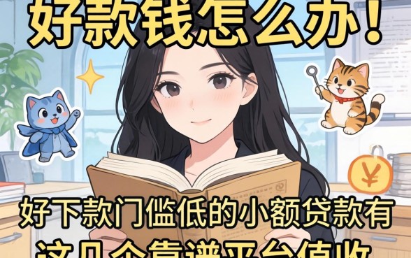 急需用钱怎么办?好下款门槛低的小额贷款有哪些?这几个靠谱平台值得收藏