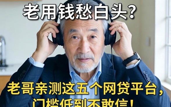 急用钱愁白头？老哥亲测这五个网贷平台，门槛低到不敢信！
