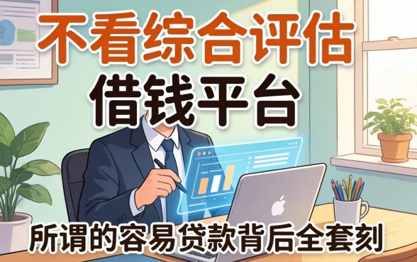 我试了那些号称不看综合评估的借钱平台，发现所谓的容易贷款背后全是套路